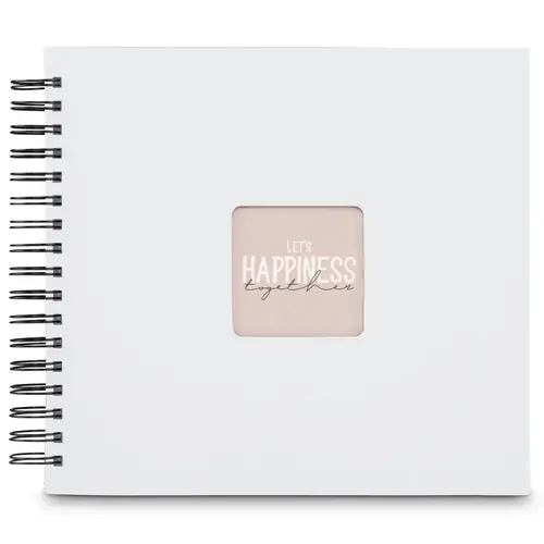 Fotoalbum Hama FINE ART, 50/28x24 - kroužková vazba, bílá