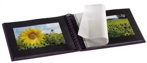 Fotoalbum Hama FINE ART, 50/24x17 - kroužková vazba, lila