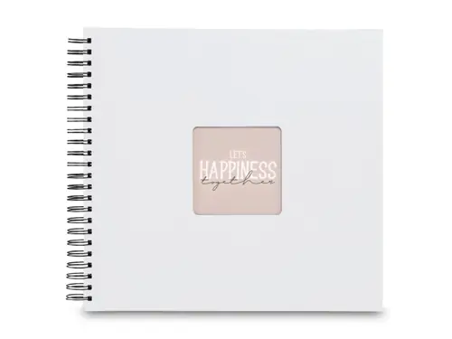 Fotoalbum Hama FINE ART, 50/36x32 - kroužková vazba, bílá