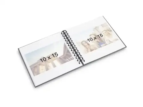 Fotoalbum Hama FINE ART, 30/15x18 - kroužková vazba, černé