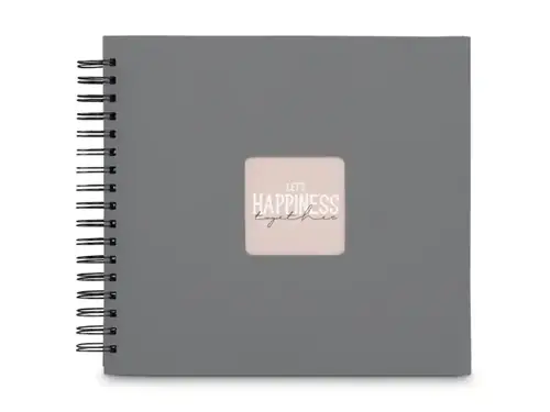 Fotoalbum Hama FINE ART, 50/28x24 - kroužková vazba, kamenná