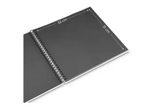 Fotoalbum Hama FINE ART, 50/36x32 - kroužková vazba, šalvějová