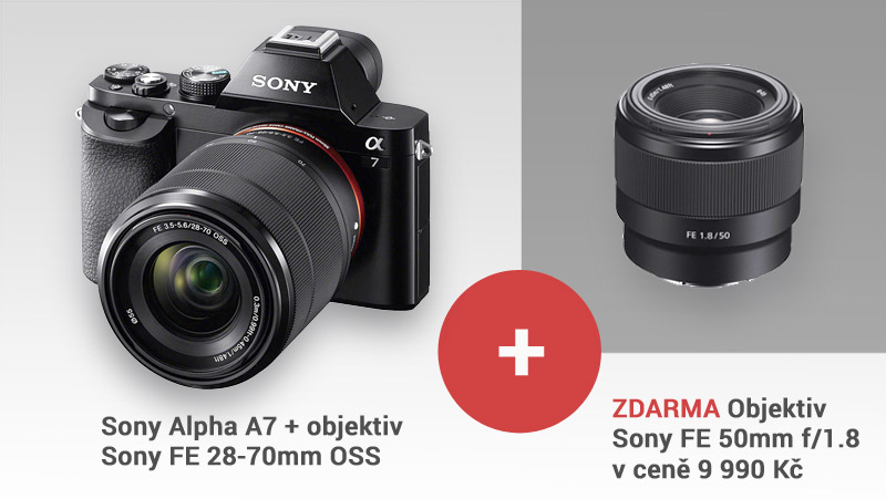 Sony a7 objektiv zdarma