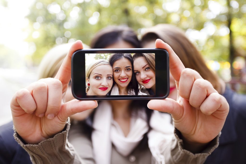 Selfie na chytrý telefon