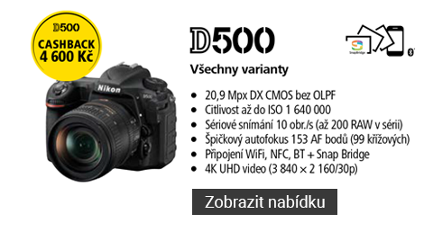 Nikon D500 akce