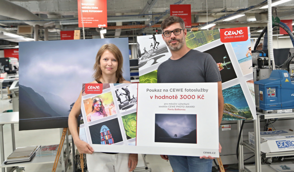 Pavla Baťková a Robert z CEWE týmu - fotosoutěž CEWE Photo Award