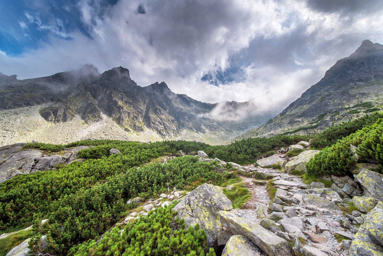 Vysoké Tatry: Panorama při Zbojnícké chatě