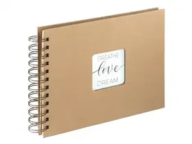 Hama album klasické spirálové CRAFT 24x17 cm, 40 stran, kraftový papír