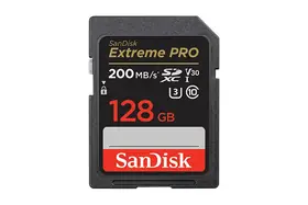 SanDisk Extreme Pro 128GB SDXC Class 10 UHS-I U3 V30 200mb/s