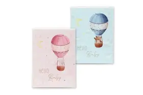 Slip in album for 32 photos 10x15cm Balloon Journey 16x12 in display