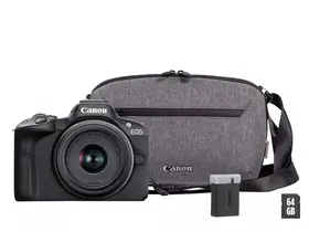 Canon EOS R100 + RF-S 18-45mm (Travel kit)