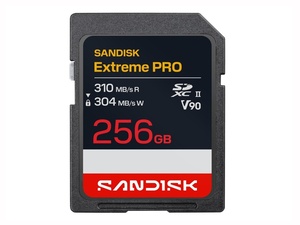 SanDisk Extreme PRO UHS-II V90 256GB SDXC 310/304 MB/s