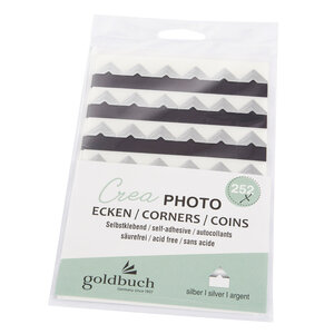 GOLDBUCH Photo corner Silver