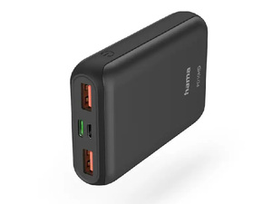 Hama powerbanka PD10-HD 10000 mAh, USB-C, Power Delivery (PD), Qualcomm, max. 18 W/3 A, antracitová