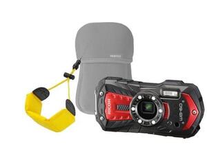 RICOH WG-60 RED + NEOPRENE CASE + FLOATING STRAP