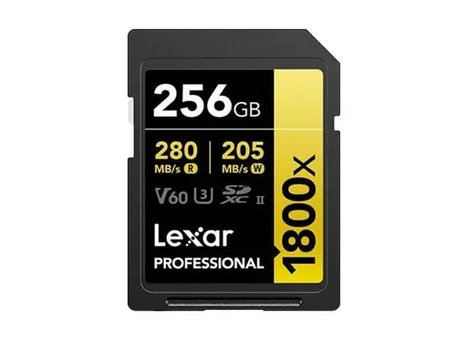 Lexar Professional 256GB SDXC 1800x 280MB/s, UHS-II, V60