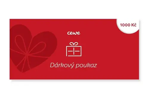 Dárkový poukaz 1000 Kč na CEWE fotoslužby CZ (online)