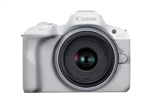 Canon EOS R50 + RF-S 18-45mm IS STM white
