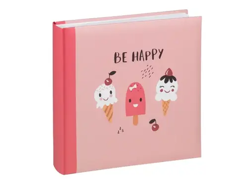 Fotoalbum Walther BE HAPPY, 50/26x25 - růžové