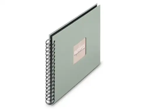 Fotoalbum Hama FINE ART, 50/28x24 - kroužková vazba, šalvějová
