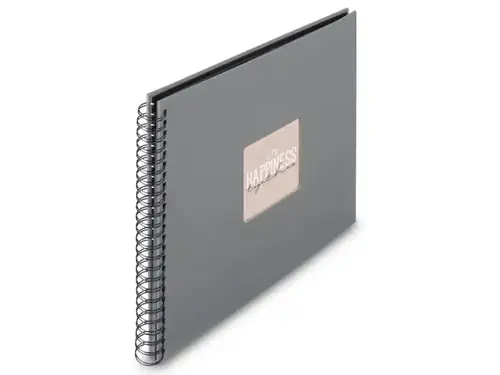 Fotoalbum Hama FINE ART, 50/36x32 - kroužková vazba, kamenná