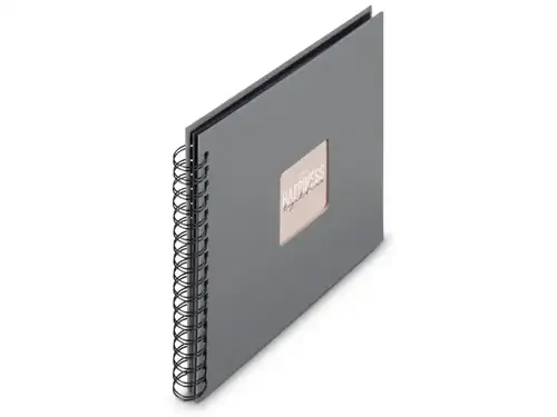 Fotoalbum Hama FINE ART, 50/28x24 - kroužková vazba, kamenná