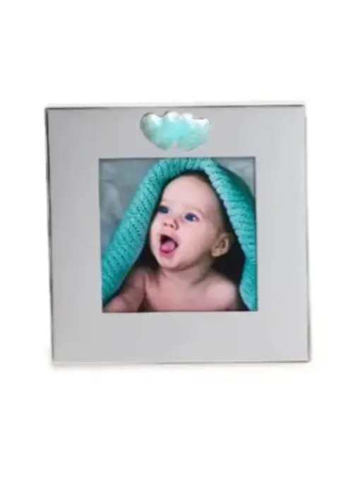 KPH BABY HEART - fotorámeček - Modrá, 7,5x7,5