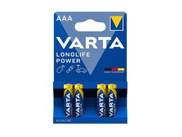 Varta LONGLIFE POWER Alkaline AAA (LR03), 4ks