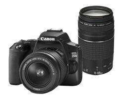 Canon EOS 250D černý + 18-55mm DC III + 75-300mm DC III