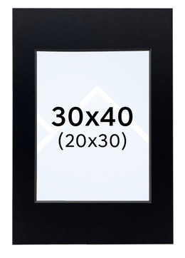 Focus Nordic – pasparta - Černá, 20x30, 30x40