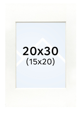 Focus Nordic – pasparta - Bílá, 15x20, 20x30