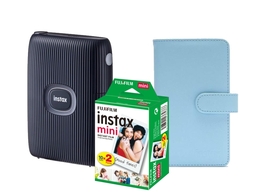 Fujifilm Instax Mini Link 2, Space Blue + COLORFILM (20ks) + album Instax Mini