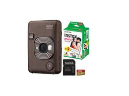 Fujifilm instax mini LiPlay™, bronzová + Colorfilm (20ks) + 32 GB microSD + adaptér