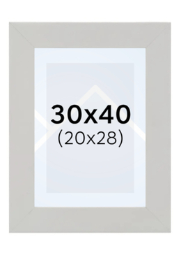 Hama SKARA - fotorámeček - Světle šedá, 20x28, 30x40
