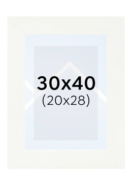 Hama SKARA - fotorámeček - Bílá, 20x28, 30x40