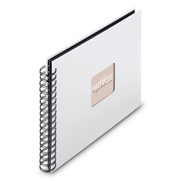 Fotoalbum Hama FINE ART, 50/28x24 - kroužková vazba, bílá