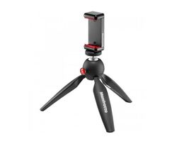 Manfrotto MKPIXICLMII-BK, mini stativ PIXI s držákem pro smartphone