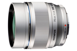 Olympus M.ZUIKO DIGITAL ED 75mm f/1.8 stříbrný