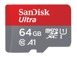 SanDisk Ultra microSDXC 64GB 120MB/s A1 Class 10 UHS-I + SD adaptér