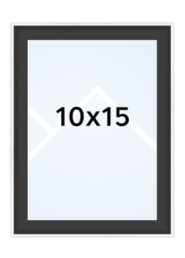 Walther SILHOUETTE - fotorámeček - Černá, 10x15