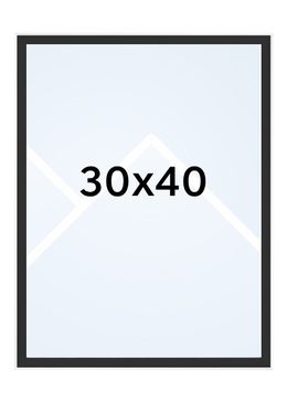 Walther SILHOUETTE - fotorámeček - Černá, 30x40