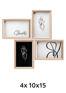 Walther SILHOUETTE - fotorámeček - Přírodní, 10x15 x4