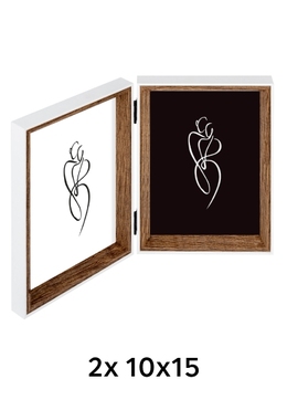 Walther SILHOUETTE - fotorámeček - Přírodní, 10x15 x2