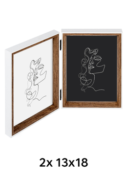 Walther SILHOUETTE - fotorámeček - Přírodní, 13x18 x2