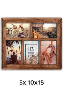 ZEP Mosel - multirám - Hnědá, 10x15 x5