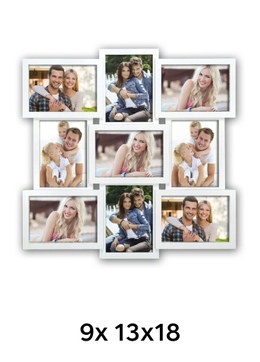 ZEP SANTANDER - multirám - Bílá, 13x18 x9