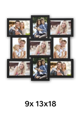 ZEP SANTANDER - multirám - Černá, 13x18 x9