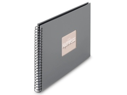 Fotoalbum Hama FINE ART, 50/36x32 - kroužková vazba, kamenná
