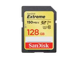 SanDisk Extreme SDXC 128GB 150 MB/s C10 V30 UHS-I U3