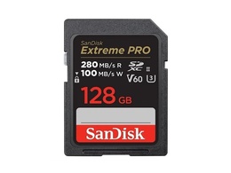 SanDisk Extreme PRO SDXC 128GB V60 280MB/s UHS-II (215492)